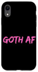 Coque pour iPhone XR Rose et noir gothique