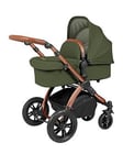 Ickle Bubba Stomp Luxe All-In-One I-Size Travel System With Isofix Base (Stratus) - Bronze / Woodland / Tan