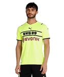 PUMA Men's BVB Cup Shirt Replica W Sponsor Shirt, Mens, Shirt, 759068, Safety Yellow-puma Black, M
