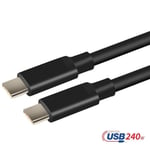 USB-IF-sertifisert 3m USB-C 2.0 240W Hurtiglading 480Mbps