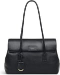 Radley Black Shoulder Bag Flap Medium Leather Handbag Vines Avenue RRP £259