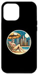 Coque pour iPhone 15 Pro Max Vintage Vacation Sunset Beach Retraite Retraite