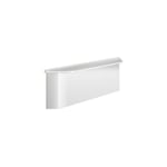 Tablette de douche murale cache fixation Blanc mat avec plaque de fixation
