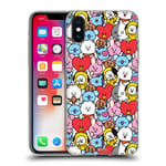 Head Case Designs Officially Licensed BT21 Line Friends Colourful Basic Patterns Soft Gel Case Compatible With Apple iPhone X/iPhone XS