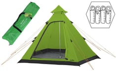 Summit | Hydrahalt 4 Person Tipi Tent | Green | Waterproof