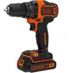 Black & Decker BDCDD186K-QW Skruvdragare med batteri och laddare