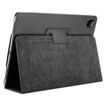 Litchi Surface Etui for iPad Pro 12.9" 2018/2020 - Svart