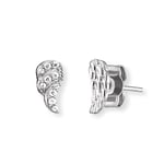 Engelsrufer Boucles d'oreilles pour femme en argent sterling serties de 10 zircones - Fermoir à clip - Sans nickel - 4,7 mm, 4,7 mm, Argent sterling, Pas de gemme