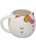 Sleepy Unicorn - Cup Formad som ett Unicorn-huvud - 550 ml