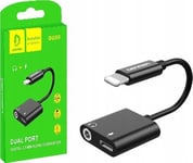 Usb-Adapter Vega Adapter Hf Iphone Denmen Black Audio Jack + Power Du08&Gt