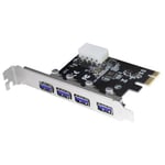 Logilink Carte PCI Express USB 3.0, 4 ports, 5 Gbps