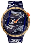 Swatch SB05Z700 Year of the Snake - BLUE AND GOLDEN LITHE Watch
