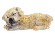 Creativ Miniatyr Figur - Liggande Hund Beige 4,5 cm