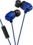 JVC In-Ear Headphone with 1 Button Remote and Microphone - Blue