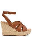 UGG Careena Wedge Sandal - Chestnut Leather, Brown, Size 5, Women