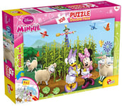 LISCIANI - PUZZLE DISNEY 2 en 1 - Minnie - 108 pièces - Double Face avec Verso à Colorier - Pour Enfants dès 6 ans - Puzzle et Feutres Inclus pour Coloriage - Mickey Mouse - Fabriqué En Italie
