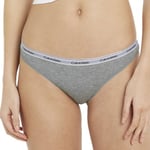 Calvin Klein Trosor 3P Low Rise Bikini Briefs Vit/Grå bomull X-Small Dam