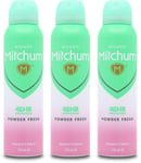 Mitchum Woman Powder Fresh Antiperspirant Deodorant 150ml X 3