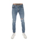 Levi's Mens Levis 512 Slim Taper Corfu Narwhal Jeans in Denim - Blue Cotton - Size 29 Long