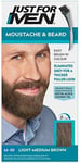 Moustache Beard Light Medium Brown Dye Eliminates Grey For A Thicker Fuller Loo