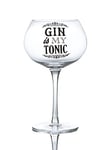 Boxer Gifts Gin is My Tonic Bloom Glass | Novelty Glassware Perfect for Christmas, Mother's Day Or Birthday | Packaged in a Gift Box, 9.5cm x 18.5cm
