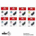 Genuine Canon CLI-65 C/M/Y/BK/GY/LGY/PC/PM Ink Cartridges for Pixma Pro 200