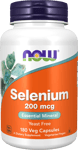 NOW Selenium 200mcg 180 vegkapslar
