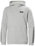 Helly Hansen Unisex Kids Jr Active Hoodie Shirt, Grey Melange, 10 Years UK