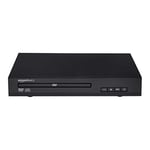 Amazon Basics Mini DVD Player with Text-To-Speech Technology, RCA and Remote Control - Black
