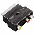 Scart to 3 x RCA RCA's Phono Phonos Video & Audio AV Adapter With Input Output