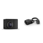 Garmin Dash Cam 67W – Caméra de Conduite avec écran – Angle 180° – Enregistrement vidéo 1440p – Format Ultra-Compact & Câble pour Source de Courant Constant