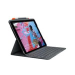 Logitech Slim Folio UK Keyboard Case For iPad 7th, 8th & 9th Gen, (UK QWERTY)