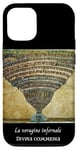 Coque pour iPhone 14 Pro La carte de l'enfer Dante's Divine Comédie peinture par Botticelli