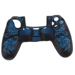 HURRISE étui pour manette ps4 Housse en silicone souple Skin Grip Shell Cover pour Sony Playstation 4 PS4 Controller Blue