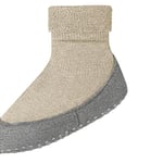 FALKE Unisex Kids Cosyshoe K HP Wool Grips On Sole 1 Pair Grip socks, Beige (Sand Melange 4651), 4.5-5.5