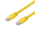 DELTACO Deltaco U/utp Cat6a Patchkabel, Delta Cert, Lszh, 1m, Gul