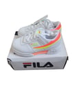 Fila Kids Original Fitness Sneakers White/Diva Pink/Yellow Trainers Size UK10