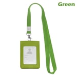 Badge Case Id Card Holder Protective Shell Green