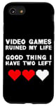 Coque pour iPhone SE (2020) / 7 / 8 Jeux vidéo drôles Ruined My Life Gamers MMO RPG