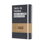 Moleskine Denim Notebook Limited Collection 'This Is Yours' Large Ruled Notebook Hard (EDITION LIMITEE)