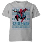 Marvel Spider-Man Kids' Christmas T-Shirt - Grey - 3-4 ans