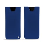Pochette cuir Samsung Galaxy Note20 Ultra - Pochette - Bleu - Cuir lisse - Neuf