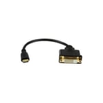 20.32 cm StarTech Mini HDMI to DVI-D Adapter M/F - 8in HDCDVIMF8IN