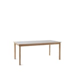 &Tradition Patch HW1 dining table Beige arizona. white oiled oak stand