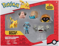 NEW Pokemon Battle Figure 6 Pack Features 2-Inch Battle Figures