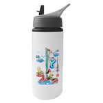 Cloud City 7 Link Sailing Dragon The Legend of Zelda Aluminium Water Bottle With Straw