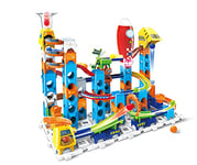 VTech Marble Rush Launch Pad, Construction Toys for Kids with 10 Marbles and 75 Building Pieces, Electronic Track Set for Boys & Girls, Colour-Coded Building Toy with Sound, 4 Years +, English Version