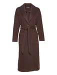 Nathalie Wool/Cashmere Blend Coat Outerwear Coats Winter Coats Brown Lexington Clothing