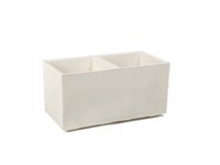 Blomsterrabatt Karo 800X400x400 Återvunnen Betong - Creme La936-74 Lamela