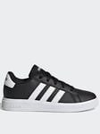 adidas Sportswear Kids Unisex Grand Court 2.0 Trainers - Black/White, Black, Size 12 Younger